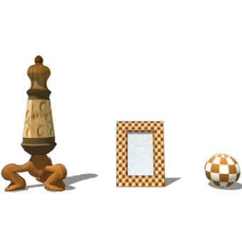 现代饰品摆件su模型