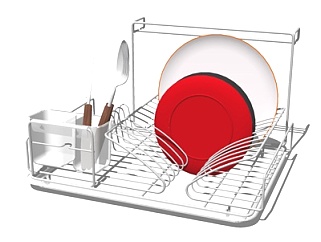 现代碗碟餐具su模型