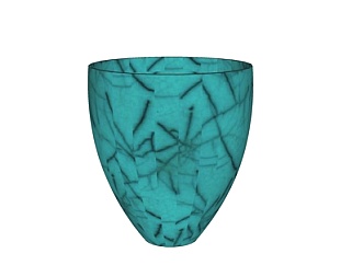 现代陶瓷水杯su模型