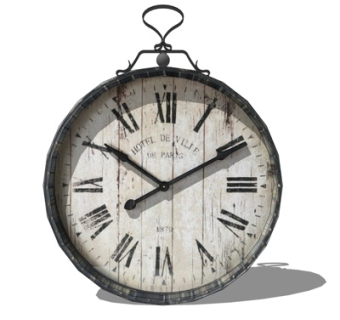 工业风挂钟su模型