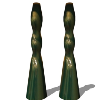 现代陶瓷摆件su模型