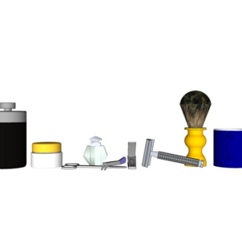 现代饰品摆件su模型