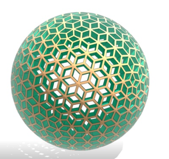 现代圆形摆件su模型