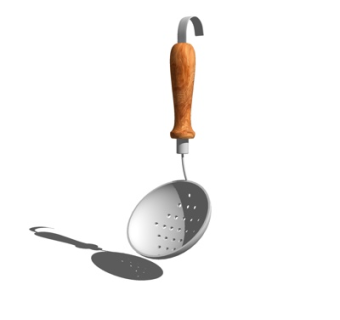 现代金属漏勺su模型