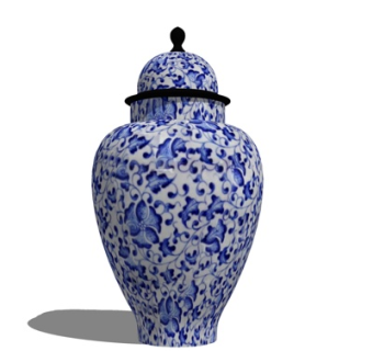 现代陶瓷器皿su模型