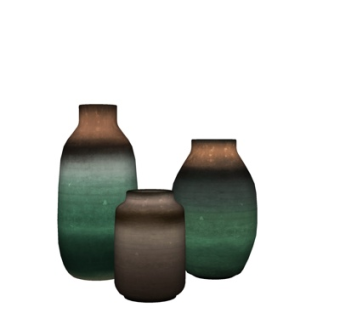 现代陶瓷摆件su模型