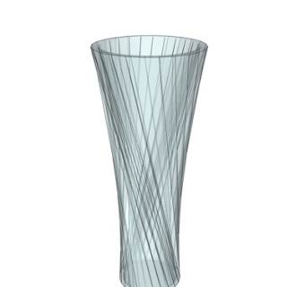 现代玻璃花瓶su模型