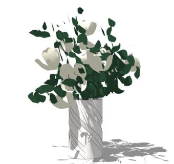 现代花瓶su模型