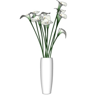 现代花瓶su模型