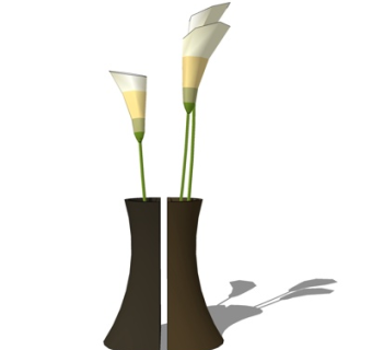 现代花瓶su模型