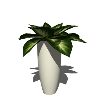 现代陶瓷花瓶su模型