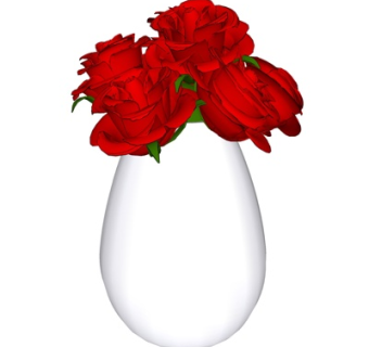 现代陶瓷花瓶su模型