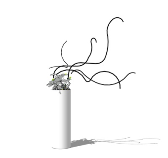 现代花瓶su模型