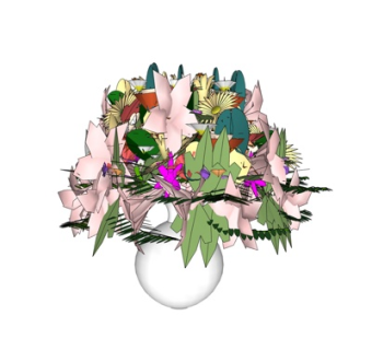 现代陶瓷花瓶su模型