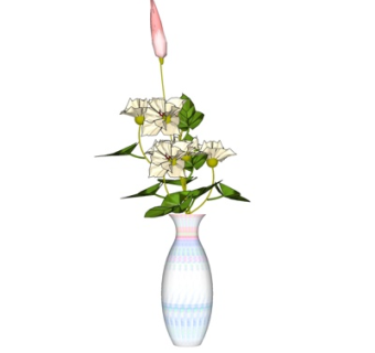 现代陶瓷花瓶su模型