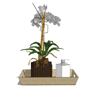 现代花瓶su模型