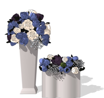 现代花瓶su模型