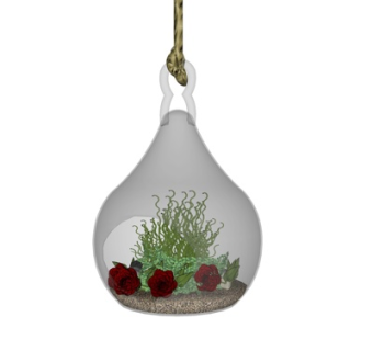 现代花瓶花卉su模型