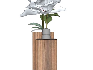 现代花瓶su模型