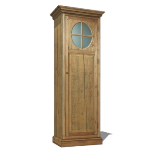 北欧原木衣柜su模型