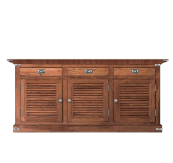 现代实木边柜su模型