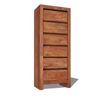 现代实木斗柜su模型