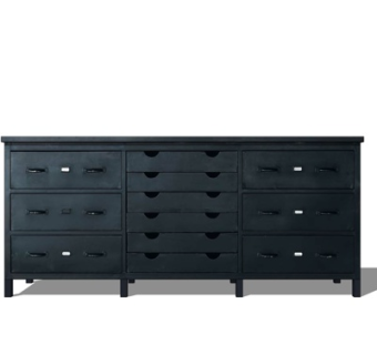 现代实木边柜su模型