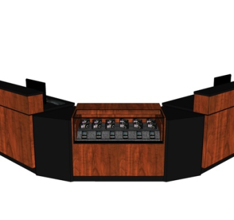 现代商场货架su模型