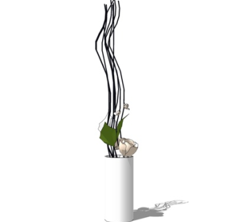 现代装饰品su模型