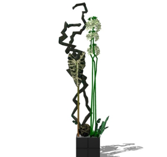 现代装饰品su模型