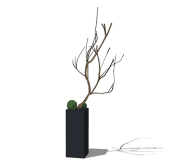 现代装饰品su模型