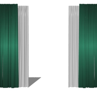 现代窗帘su模型