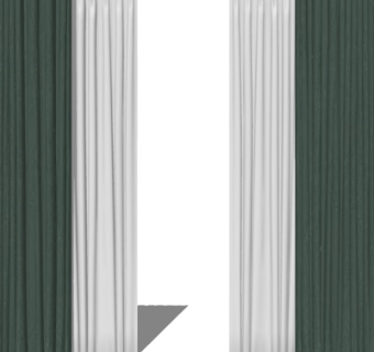 现代窗帘su模型