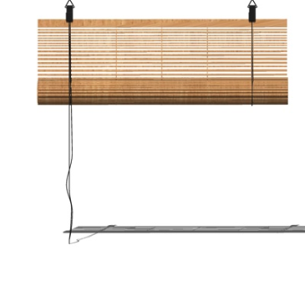 新中式卷帘su模型