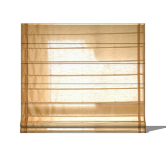 新中式卷帘su模型