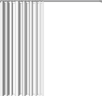 现代窗帘su模型