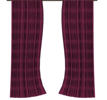 现代窗帘su模型