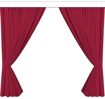 现代窗帘su模型