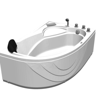 现代浴缸su模型