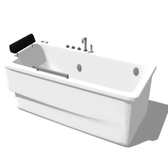 现代浴缸su模型