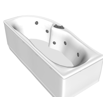 现代浴缸su模型