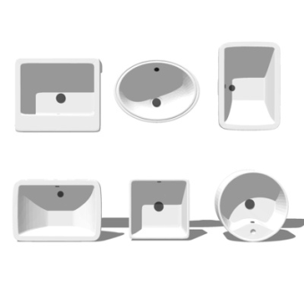 现代洗手盆su模型