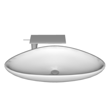 现代洗手盆su模型