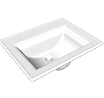 现代洗手盆su模型