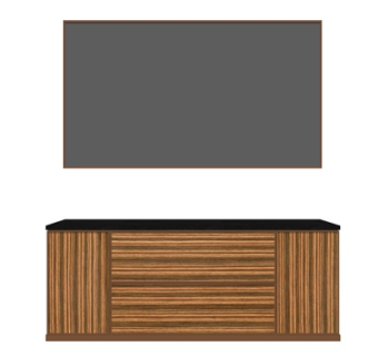 新中式洗手盆su模型