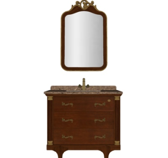 欧式洗手盆su模型