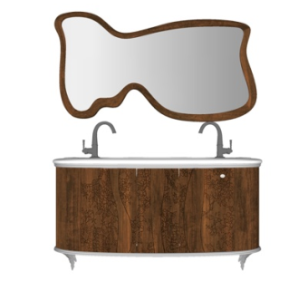 简欧洗手盆su模型