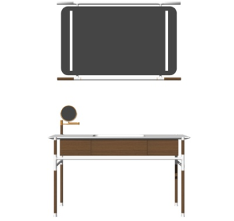 新中式洗手盆su模型