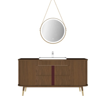 新中式洗手盆su模型