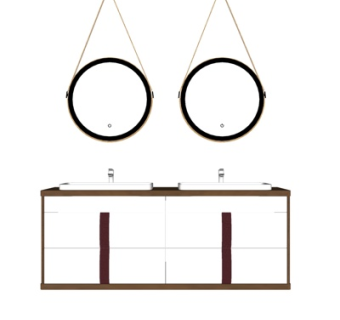新中式洗手盆su模型